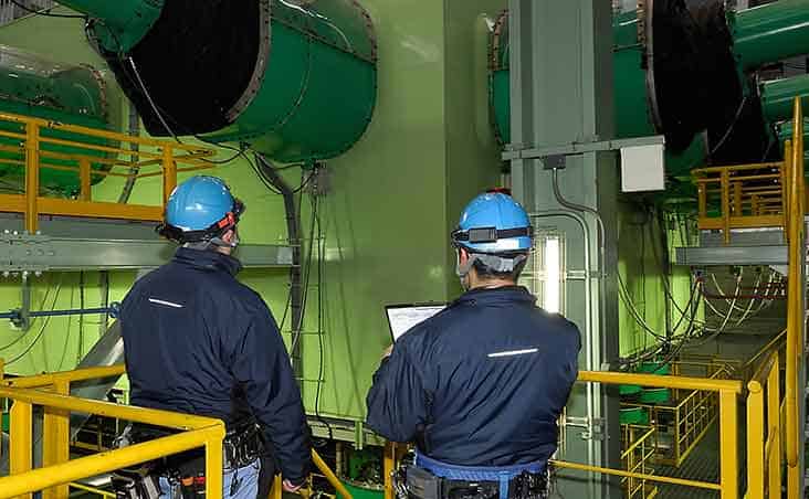 加振系機器の点検