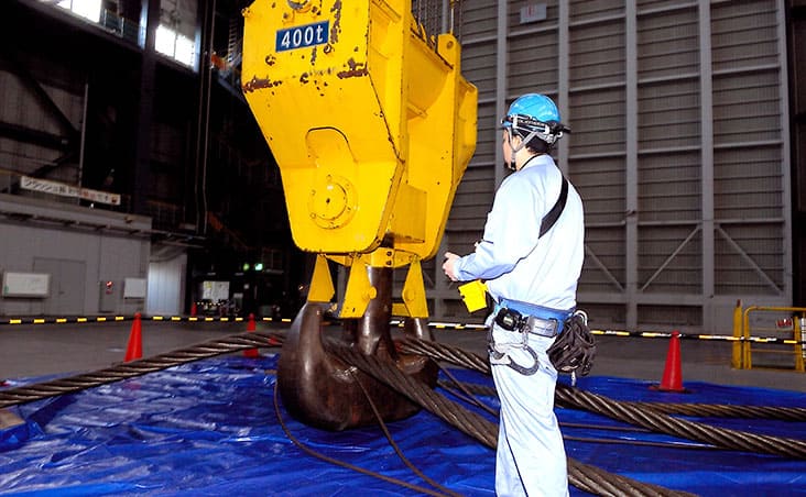 400tクレーンの点検