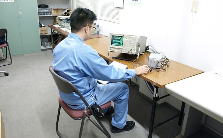 計測センサの動作チェック